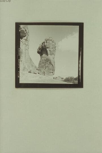 The Mushroom.  Kent Frost stands at the foot