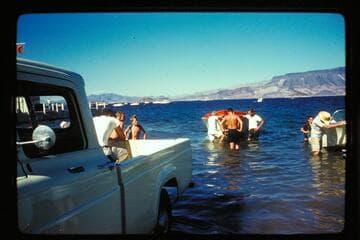 Launching boats; Boulder City
