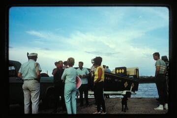 The "Bert Loper" at launching ramp; Green River