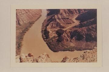 Mouth of Butler or Red Lake Canyon.  Approximate gauge:  30,000 cfs?  Spanish Bottom is at left margin