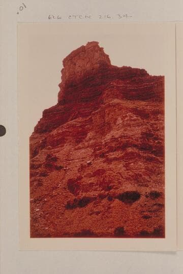 Right bank of Green River and right bank of Colorado River at the head of Cataract Canyon as seen from the left bank a few hundred yards below the Junction