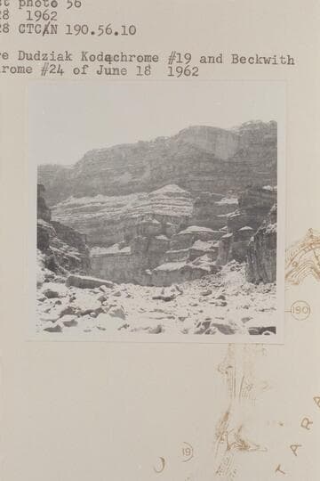 Down river across fan at mouth of Bowdie Canyon, Mile 190.6