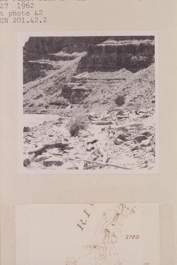 Down the right bank at Mile 201.1.  Rapid No. 26