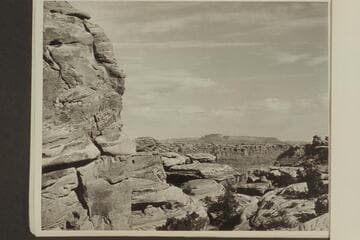 Across Red Lake Canyon.  Junction Butte in distance