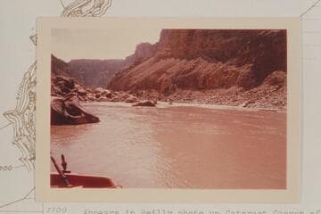 Down to the head of Rapid No. 19.  No. 19 heads at Mile 203.7 and drops 6 ft. in .2 miles