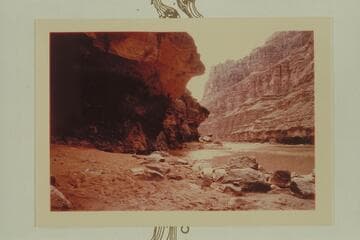 Down river from the beach at the D. Julien inscription