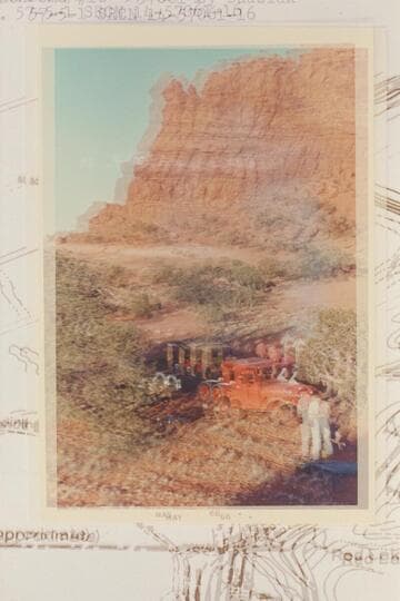 Camp of Kent Frost jeep party near east end of Lizard Rock