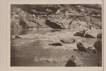 Cataract on Grand River that held back the SS "City of Moab".  Cataract on Grand just above head of navigation