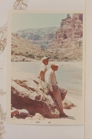 Don Harris and Jack Brennan look where they have been.  Mile 204.8