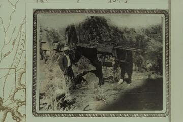 Joe Wapaol (sp.?) , Hualpai packer with John Nelson in Spencer Creek Canyon for bringing James Brooks and the Kolb bros. from the river after they had been to the scow of the Hyde couple