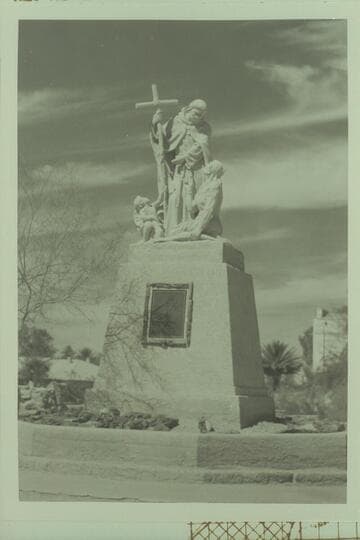 The Colorado River at Yuma.  Garces statue