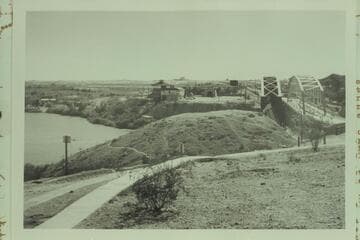 Across Colorado River at Yuma from The Hill to Prison Hill