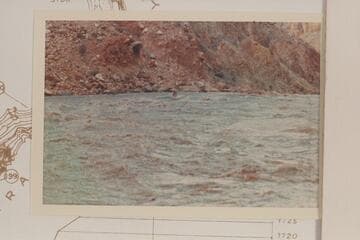 Harris-Brennan boat at head of Rapid 23.  Mile 202.20