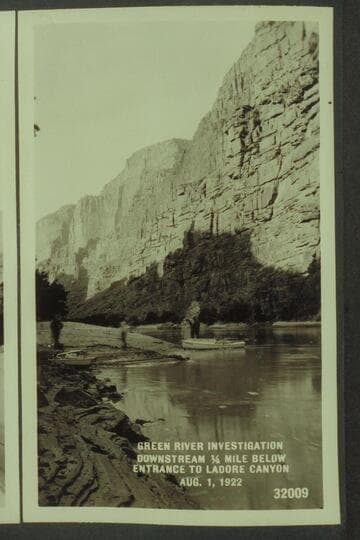 Green River Investigation- Downstream 1/4 mile below entrance to Ladore Canyon