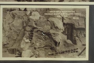 Green River Investigation; Dinosaur Quarry, 6 miles above Jensen