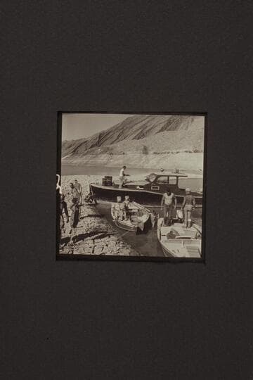 Mooring in Gods Pocket on Lake Mead at end of Grand Canyon traverse