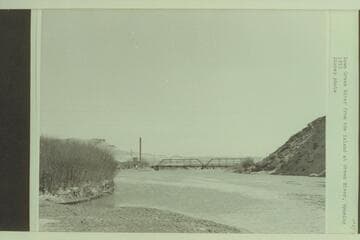down Green River from the island at Green River, Wyoming