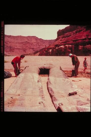 Georgie and Whitie pump up the boloney.  Paria Riffle