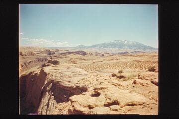 Glen Canyon and Navajo Mountain from Hole in the Rock