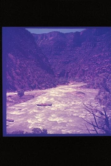 Hatch pontoon on rocks at lower end of Hells Half Mile