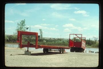 Truck and trailer; Green River