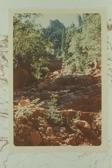 Up ravine northwest of Kibbey Butte