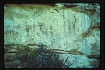 Glyphs 3 miles north of Thompson