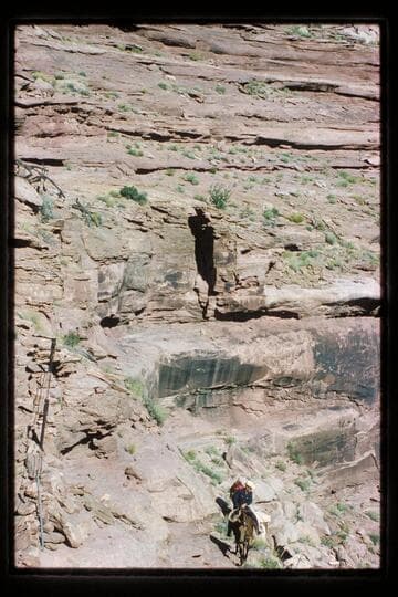 On trail; Horsethief Canyon