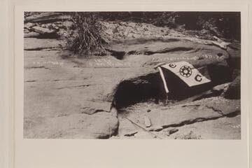 Names of members of the second Powell party cut in the Music Temple