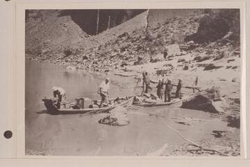 USGS party in Glen Canyon.  Copy of photo owned by Franklin Thomas, a member of the party