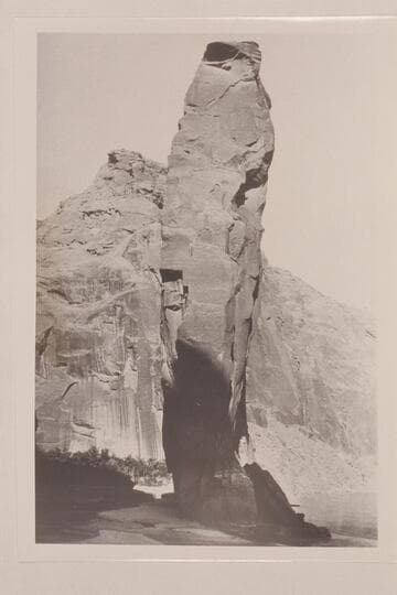 Sentinel Rock from downstream.  USGS Glen Canyon party.  Same as 22-9-16 GNCN 16-6