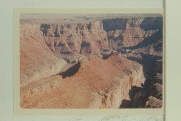 The ridge between the two sides of the loop running east to President Harding Rapid