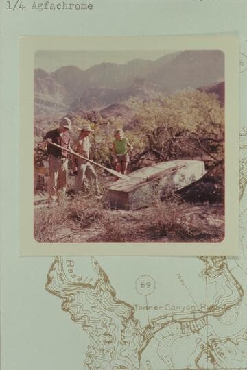 Punt found by "National Geographic"- Ron Smith party at the mouth of Basalt Creek