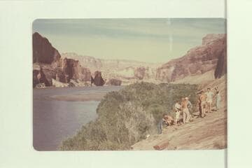 Part of the Nevills San Juan party at Klondike Bar, Glen Canyon