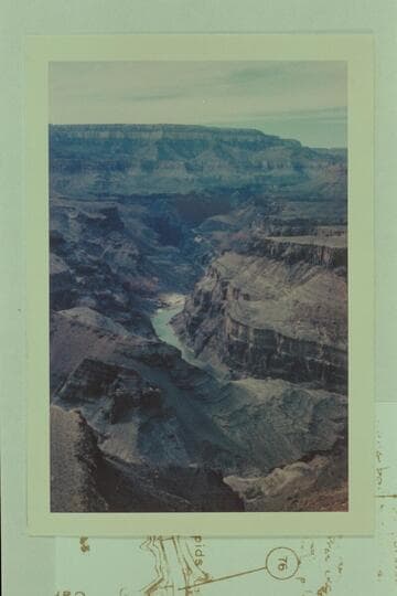 Down to Red Canyon at Hance Rapid from 75 Mile Ridge
