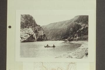 The LaRue-Richardson party at the dam site at the foot of Horseshoe Canyon