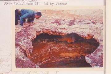 The opening of the spring in top of the Sipapu