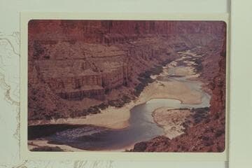 Downriver from the cliff dwellings at Nankoweap Canyon