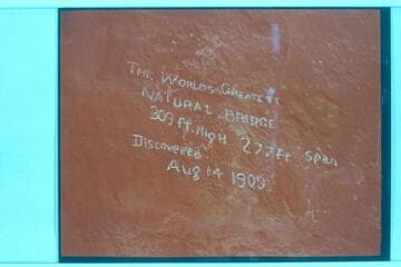 Rainbow Bridge at time of Udall party visit