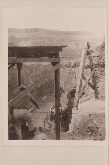 Skip starting down to the river from the ledge at the cable between Vaseys Paradise and Redwall Cavern