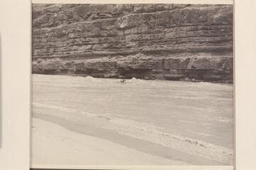Garth Marston drops into head of North Canyon Rapid.  Lees Ferry gauge:  36,100 cfs