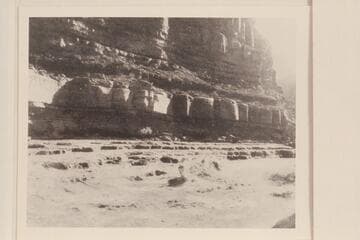 The author's [Clyde Eddy's] boat plunging through icy waves of North Canyon Rapids