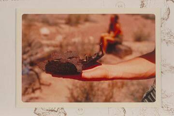 Some remnant at old cabin at Mile 69.7 left bank