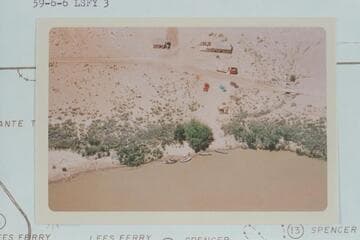 Lees Ferry Fort and gear for the Marston-Disney cruise