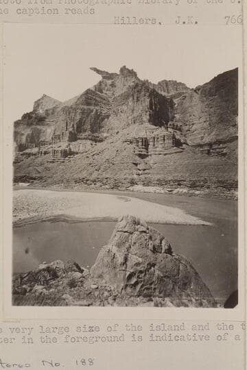 Colorado River, Cliffs opposite mouth of the Little Colorado.  From Photographic Library of the USGS