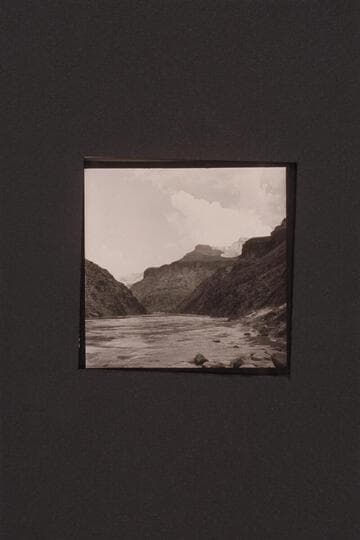 Upstream from Hermit Rapid.  The side canyon in the distance appears to have access to Tonto