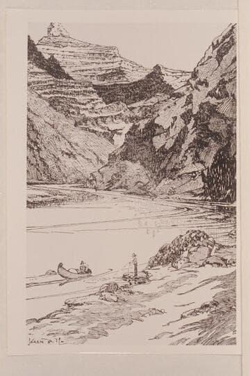 The River; Foot of Bright Angel Trail [sketch]