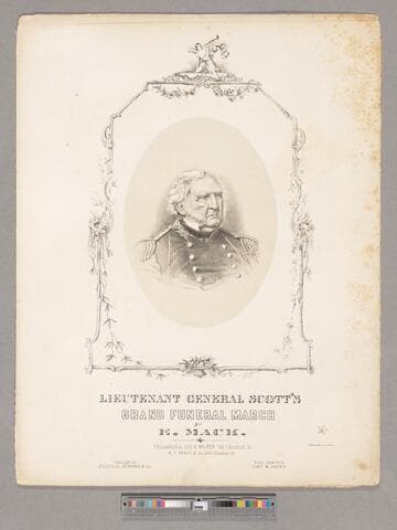 Lieutenant General Scott's grand funeral march / by E. Mack