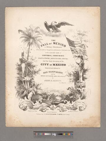 The fall of Mexico : a military divertimento / by John H. Hewitt