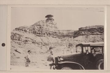 Pres Walker at the truck.  Mexican Hat